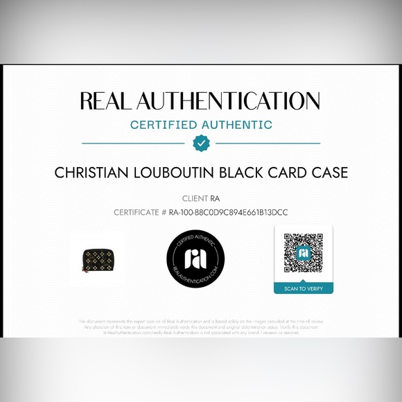 Christian Louboutin Panettone Coin purse -Grained calf leather and spikes - Picture 5 of 6